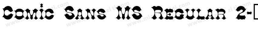 Comic Sans MS Regular 2字体转换